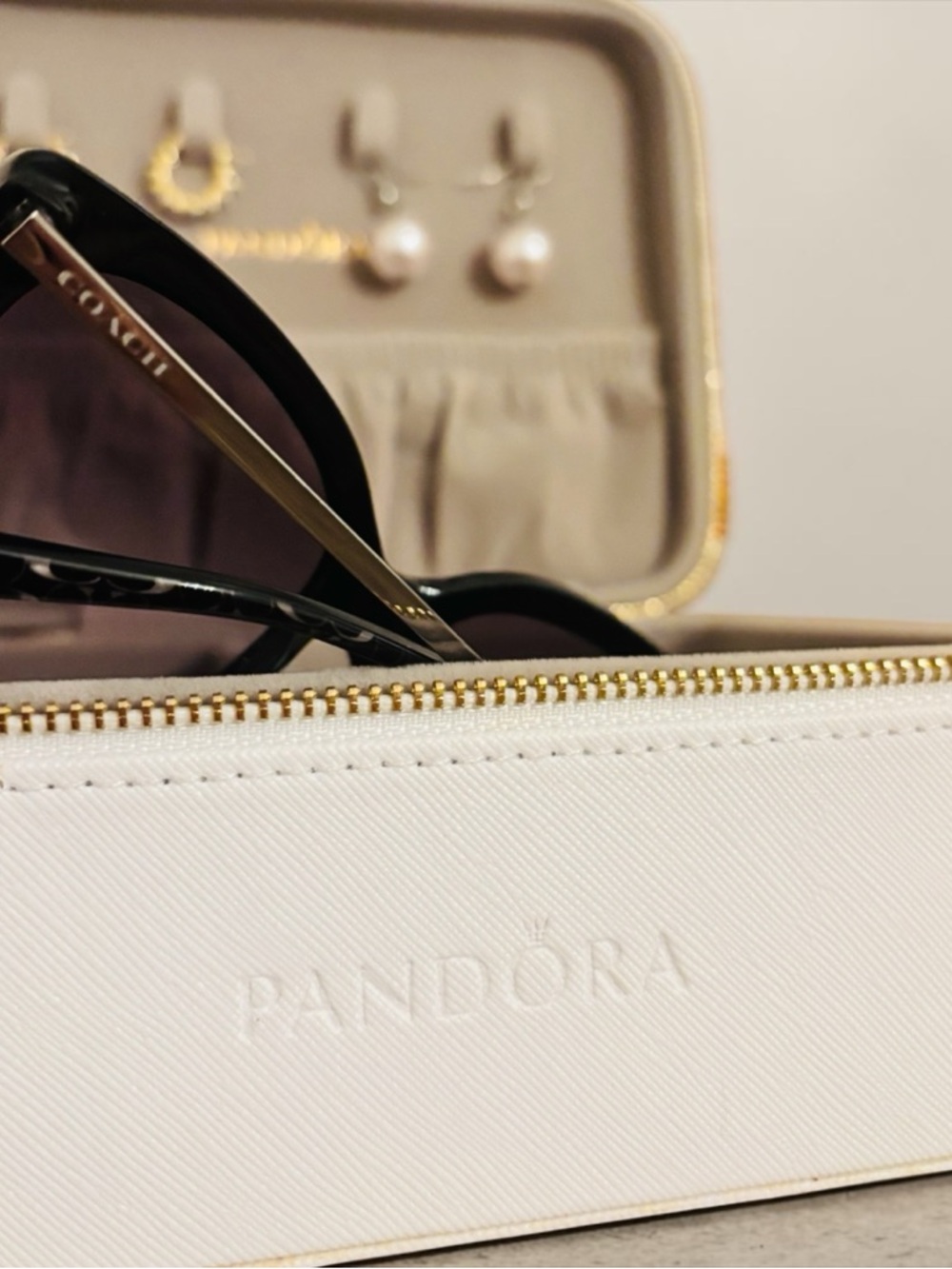Coach Black Oversized Square Sunglasses with Gradient Lenses - Picture 2 of 13